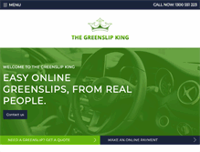 Tablet Screenshot of greenslipking.com